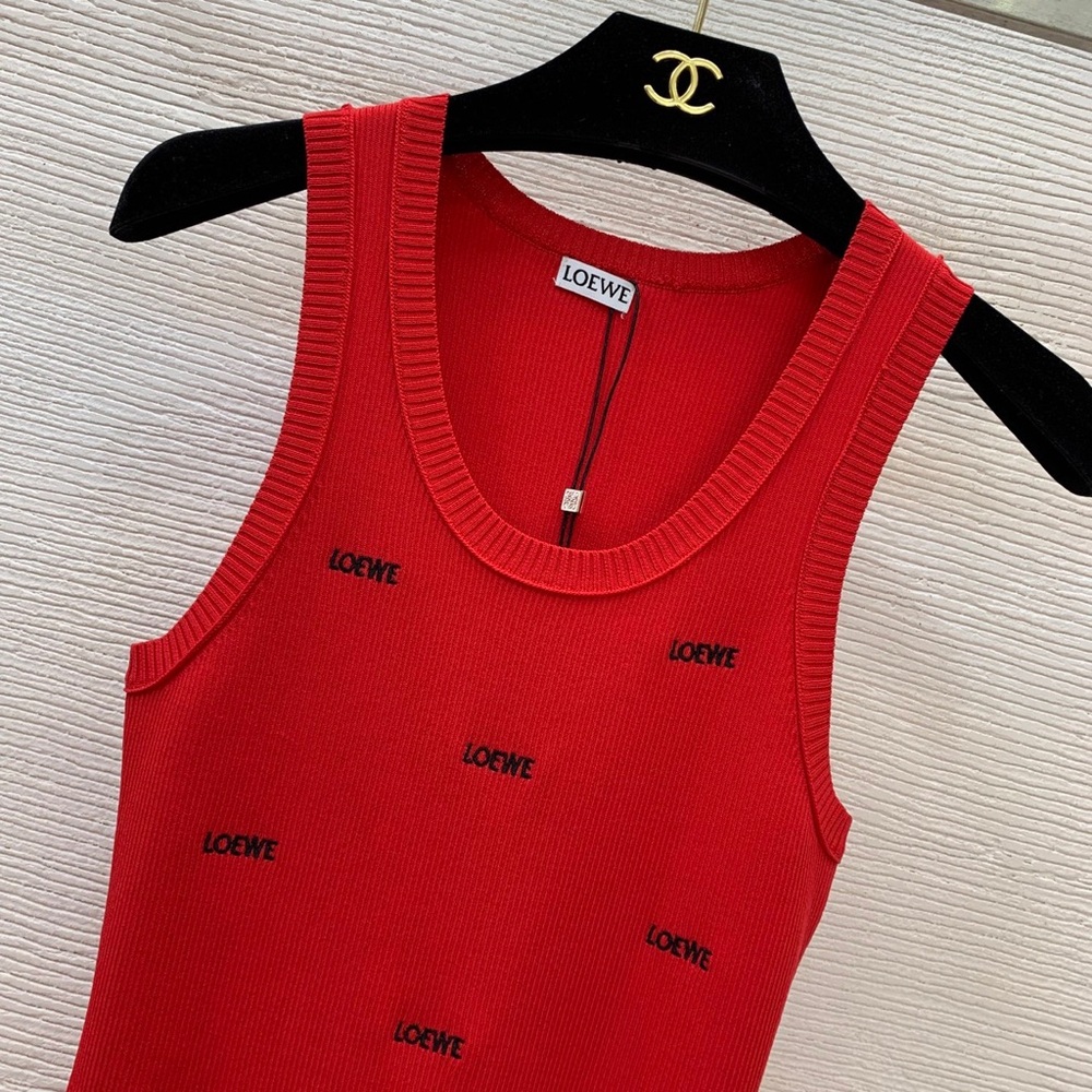Loewe Red Logo Ribbed Tank - Picture 2 of 9